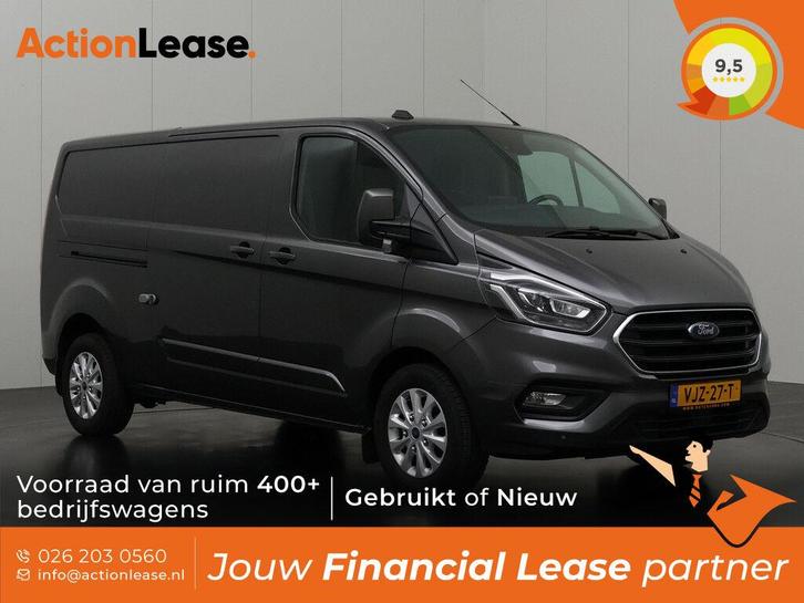 Ford Transit Custom Bestelbus L2 H1 2021 Diesel Automaat, Auto's, Ford, Dealer onderhouden, Te koop, Zwart, Automaat, Financial lease