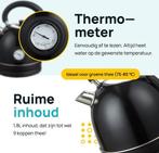 2dekans | MOA Waterkoker Retro - 1.8L - RVS - BPA vrij -, Witgoed en Apparatuur, Waterkokers, Ophalen of Verzenden, Gebruikt