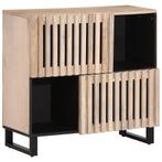 vidaXL Dressoir 80x34x75 cm massief mangohout, Huis en Inrichting, Kasten | Overige, Verzenden, Nieuw