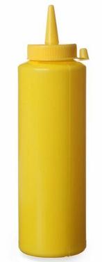 Sausfles - 0,35 liter - Geel - Dispenser flacon - Hendi - 55, Verzenden, Nieuw in verpakking