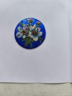 Emaille plaat - Koper, Porselein