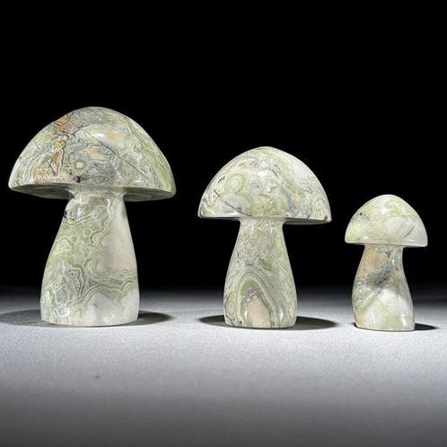 GEEN minimumprijs - Prachtige set van 3 onyx, Antiek en Kunst, Kunst | Designobjecten