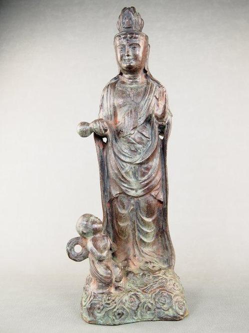 Large Statue of Loving Mother Kannon for people praying for, Antiek en Kunst, Antiek | Overige Antiek