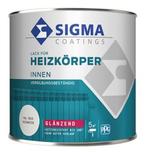 Sigma Heizkoörperlack - radiatorlak - ral 9010 - 2,5 liter, Doe-het-zelf en Verbouw, Verf, Beits en Lak, Overige kleuren, Nieuw