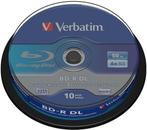 Verbatim BD-R DL 50 GB 6x speed in cakebox 10 stuks, Computers en Software, Beschrijfbare discs, Verzenden, Nieuw