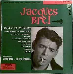 10 Inch - Jacques Brel - Quand On Na Que LAmour - 2me S..., Cd's en Dvd's, Vinyl Singles, Zo goed als nieuw, Verzenden