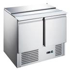 RVS Koelwerkbank Saladiere 2 deurs (Nieuw!!), Ophalen of Verzenden, Nieuw in verpakking