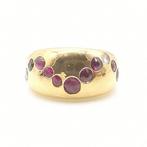 Ring - 18 karaat Geel goud - 1.40ct. tw. Robijn - Diamant, Sieraden, Tassen en Uiterlijk, Ringen, Nieuw