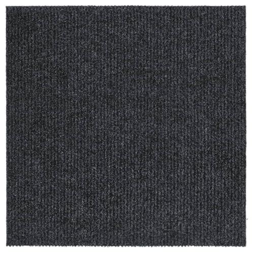 vidaXL Droogloopmat 100x100 cm antracietkleurig, Huis en Inrichting, Stoffering | Tapijten en Kleden, Nieuw, Verzenden