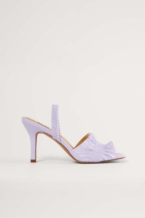 NA-KD Ruffled Vrouwen Sandalen - Lilac - Maat 37, Kleding | Dames, Schoenen, Verzenden