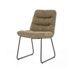 Eetkamerstoel Danica - Groen Baquer - 95586 - eetkamersto..., Huis en Inrichting, Stoelen, Nieuw, Stof