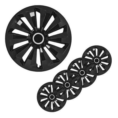 ProPlus Wieldoppen Set - Ø 15 inch - Fox Classic - Zwart..., Auto diversen, Wieldoppen, Nieuw, Ophalen of Verzenden