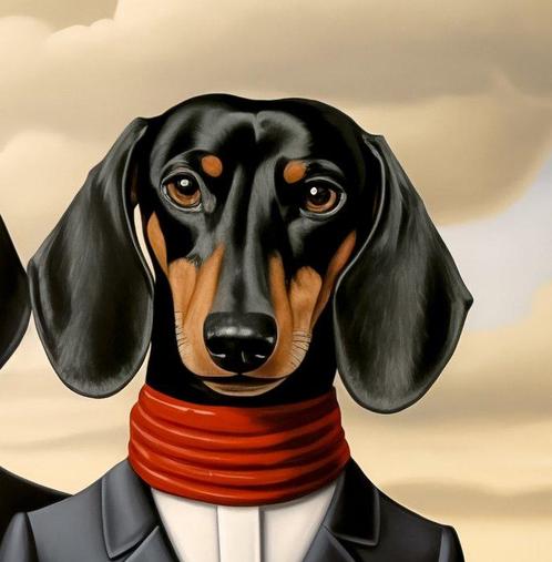 Monady (1999) - Magrittes dogs III, Antiek en Kunst, Kunst | Designobjecten