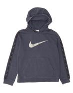 NIKE Boys Graphic Hoodie Jumper 12-13 Years Large Navy Blue, Verzenden, Nieuw