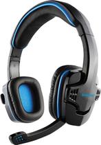 Blueway Stereo Gaming Headset - PS4 &amp; PC - Zwart/Blauw, Telecommunicatie, Nieuw, Verzenden