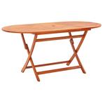 vidaXL Tuintafel inklapbaar 160x85x74 cm massief, Verzenden, Nieuw, Hout