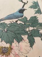 Blue Bird and Peonies - Imao Keinen (1845-1924) - Japan -, Antiek en Kunst