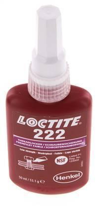 Loctite 222 Paars 50 ml Schroefdraad borger, Doe-het-zelf en Verbouw, Overige Doe-het-zelf en Verbouw, Nieuw, Verzenden