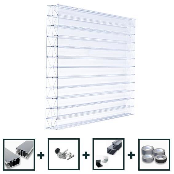 Compleet dak polycarbonaat platen en aluminium profielen, Tuin en Terras, Overkappingen, Veranda, Nieuw, Ophalen of Verzenden