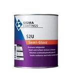 Sigma S2U Semi Gloss - RAL 9010 - 2,5 liter, Doe-het-zelf en Verbouw, Verf, Beits en Lak, Overige kleuren, Nieuw, Ophalen of Verzenden