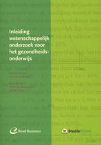 Inleiding wetenschappelijk onderzoek voor het  9789035234345, Zo goed als nieuw