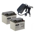Landport (LP) 2x EVX12-53 accus 12 volt 53 ah + IMPULS II, Ophalen of Verzenden, Nieuw