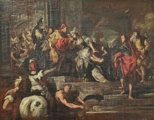 Francesco Solimena (1657 – 1747), Workshop of - La partenza, Antiek en Kunst, Kunst | Schilderijen | Klassiek