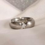18 Krt. Witgouden Narcis-ring; Diamant 0,17 ct. | Niessing, Sieraden, Tassen en Uiterlijk, Gebruikt, Overige kleuren, Ophalen of Verzenden