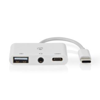 USB C docking station | Nedis | 0.1 meter, Computers en Software, Pc- en Netwerkkabels, Nieuw, Verzenden