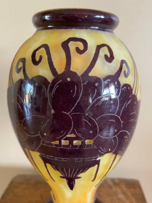 Le Verre Français - Vaas - Glas - Le Verre Français, Antiek en Kunst, Antiek | Glas en Kristal