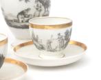 Porseleinen Empire thee en koffieservies Frankrijk 19e eeuw