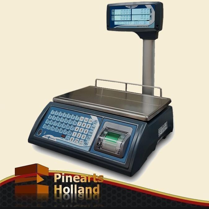 BAXTRAN RTN615 geijkte winkelweegschaal + bonnenprinter 15Kg, Witgoed en Apparatuur, Weegschalen, 1 tot 500 gram, 10 tot 50 kg