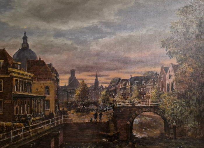 B. C. van Ettinger (1916-1991) - Leiden, Korte Mare, Antiek en Kunst, Kunst | Schilderijen | Klassiek