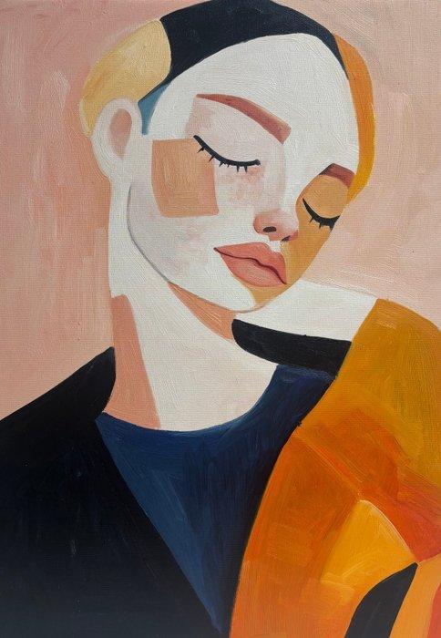 Enzo (XX) - Dormeuse 2C, Antiek en Kunst, Kunst | Schilderijen | Modern