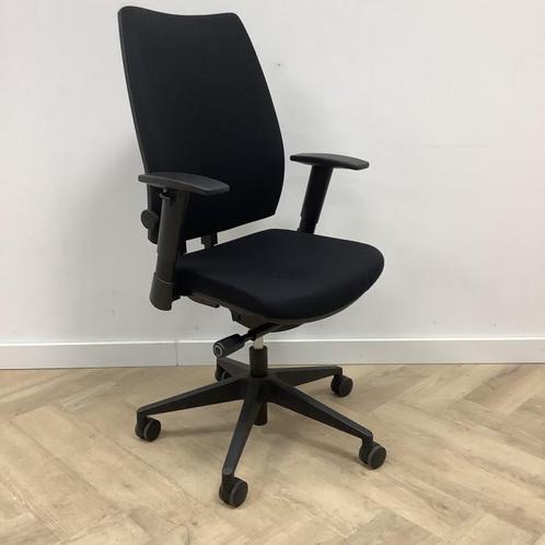 Tweedehands Ergonomisch bureaustoel, zwart, Huis en Inrichting, Bureaustoelen, Bureaustoel, Zwart, Gebruikt, Ergonomisch, Ophalen of Verzenden