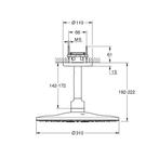 Regendoucheset Grohe Rainshower SmartActive 31 cm met, Doe-het-zelf en Verbouw, Sanitair, Ophalen of Verzenden, Nieuw