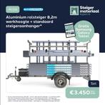 Euroscaffold steiger + aanhanger | Nieuwjaarsaanbieding, Ophalen of Verzenden, Nieuw, Rolsteiger of Kamersteiger, 5 meter of hoger