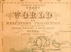 World - Wereldkaart; Justus Pherthes - Chart of the world on, Nieuw