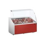 GGM Gastro | Koelvitrine - 1000mm - Donkerrood voorpaneel |, Verzenden, Nieuw in verpakking, Decoratie