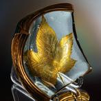 Heiner Düsterhaus - Pot - Glasobject Golden Leaf -