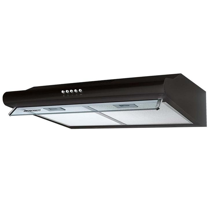 Berdsen Afzuigkap 60 cm - Zwart - Onderbouw - 3 Snelheden..., Witgoed en Apparatuur, Afzuigkappen, Nieuw, Ophalen of Verzenden