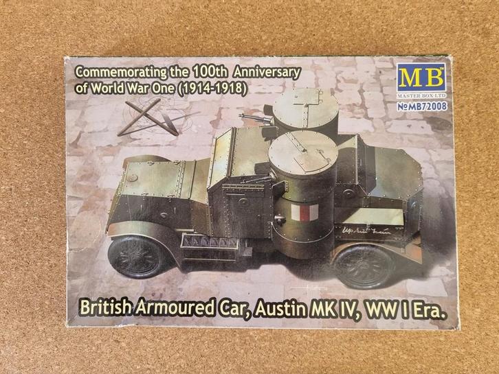Master Box MB72008 Austin MK IV 1:72, Hobby en Vrije tijd, Modelbouw | Auto's en Voertuigen, Verzenden