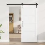 vidaXL Interne Deur ORKDALWit 86x198,5x4 cm Massief, Doe-het-zelf en Verbouw, Deuren en Horren, Verzenden, Nieuw