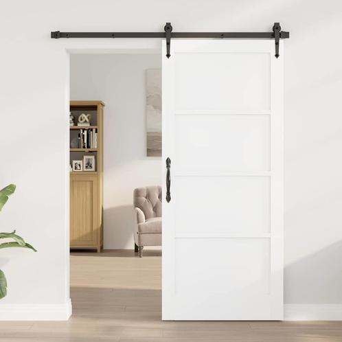 vidaXL Interne Deur ORKDALWit 86x198,5x4 cm Massief, Doe-het-zelf en Verbouw, Deuren en Horren, Nieuw, Verzenden