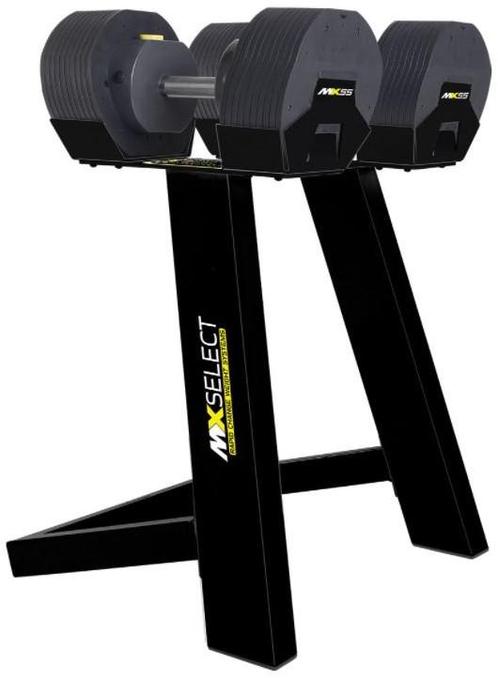 MX Select MX55 Dumbbells 2 x 4,5 - 24,9 KG + Stand, Sport en Fitness, Fitnessmaterialen, Dumbbell, Nieuw, Verzenden
