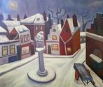 Belgische school (XX) - WInter in Brugge, Antiek en Kunst