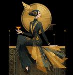 I_KONIQ - Historic spritz in Maya gold woman style, Nieuw