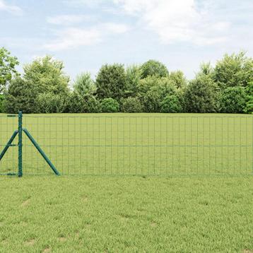 vidaXL Euro Hek Groen 0.6x50 m Staal beschikbaar voor biedingen