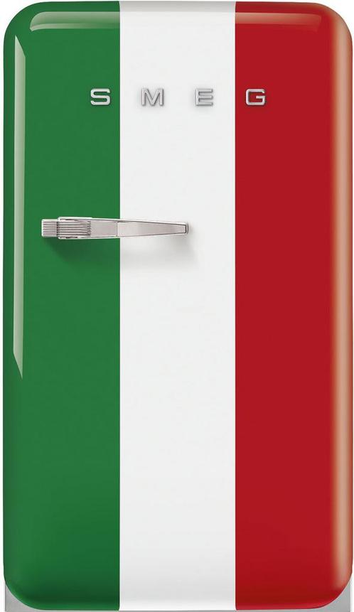 Smeg FAB10HRDIT6 retro jaren 50 koelkast - Italian Flag, Witgoed en Apparatuur, Koelkasten en IJskasten, 75 tot 100 liter, Energieklasse A of zuiniger