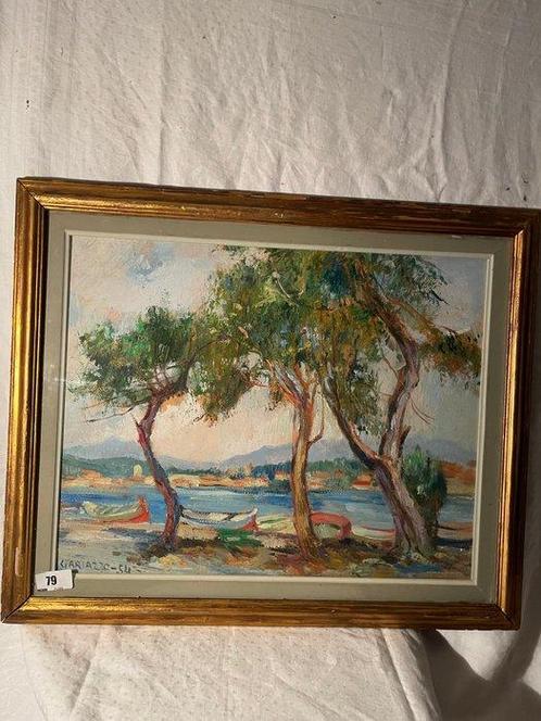 Pier Antonio Gariazzo XXe - Marina, Antiek en Kunst, Kunst | Schilderijen | Klassiek
